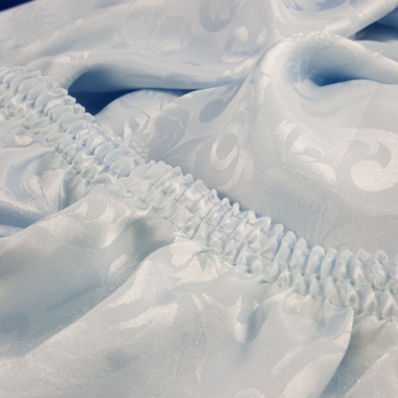 VTG Pajama Lounge Set LovLee Pale Blue Top & Pants - Picture 7 of 10